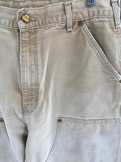 Vintage CARHARTT Size W33xL30.5 Double Knee Duck Pants / A1094