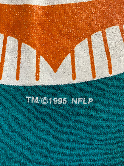 90’s MIAMI DOLPHINS MADE IN USA Size XL Vintage NFL Sweat-Shirts / 9868