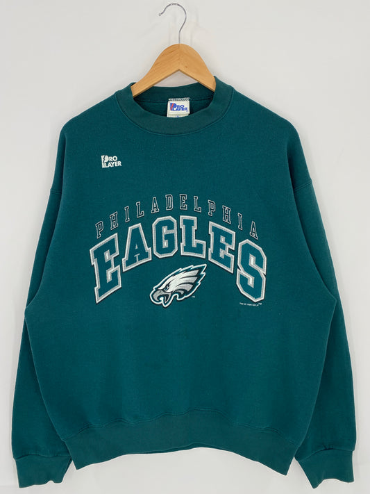1996 PHILADELPHIA EAGLES Made in USA Size XL Vintage NFL Sweat shirt / K5444