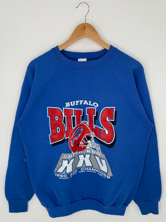 90's BUFFALO BILLS Made in USA Size XL Vintage NFL Sweat-Shirts/ K9198