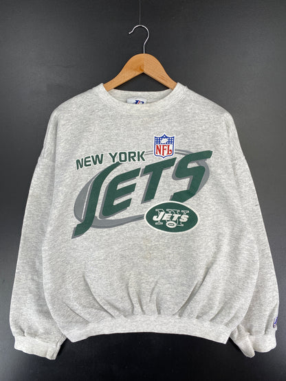 90’s NEW YORK JETS Made in USA Size L Vintage NFL Sweat-shirt / E5523S