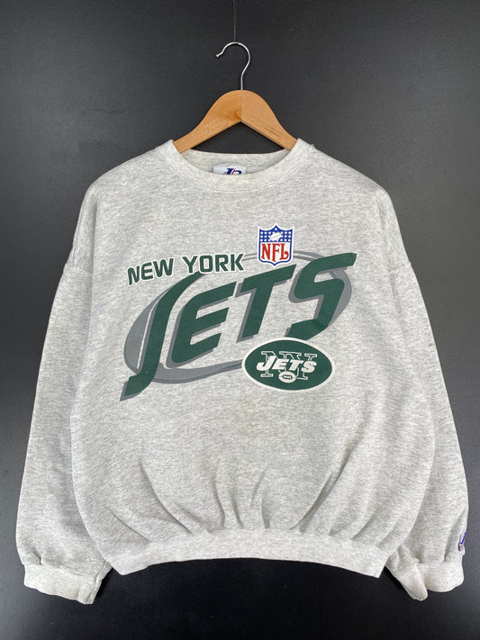 90’s NEW YORK JETS Made in USA Size L Vintage NFL Sweat-shirt / E5523S