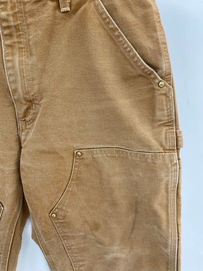 Vintage CARHARTT Size 34x30 Double Knee Duck Pants / K9059