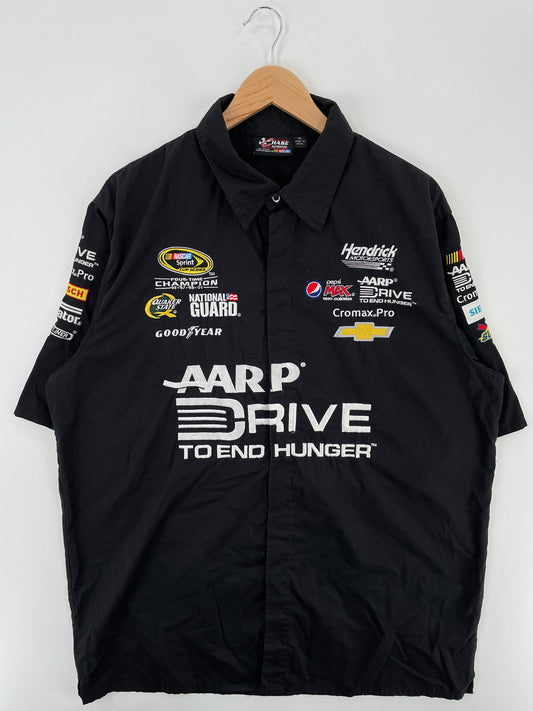 Vintage NASCAR Size XL Vintage Racing Button down Shirt / A4111