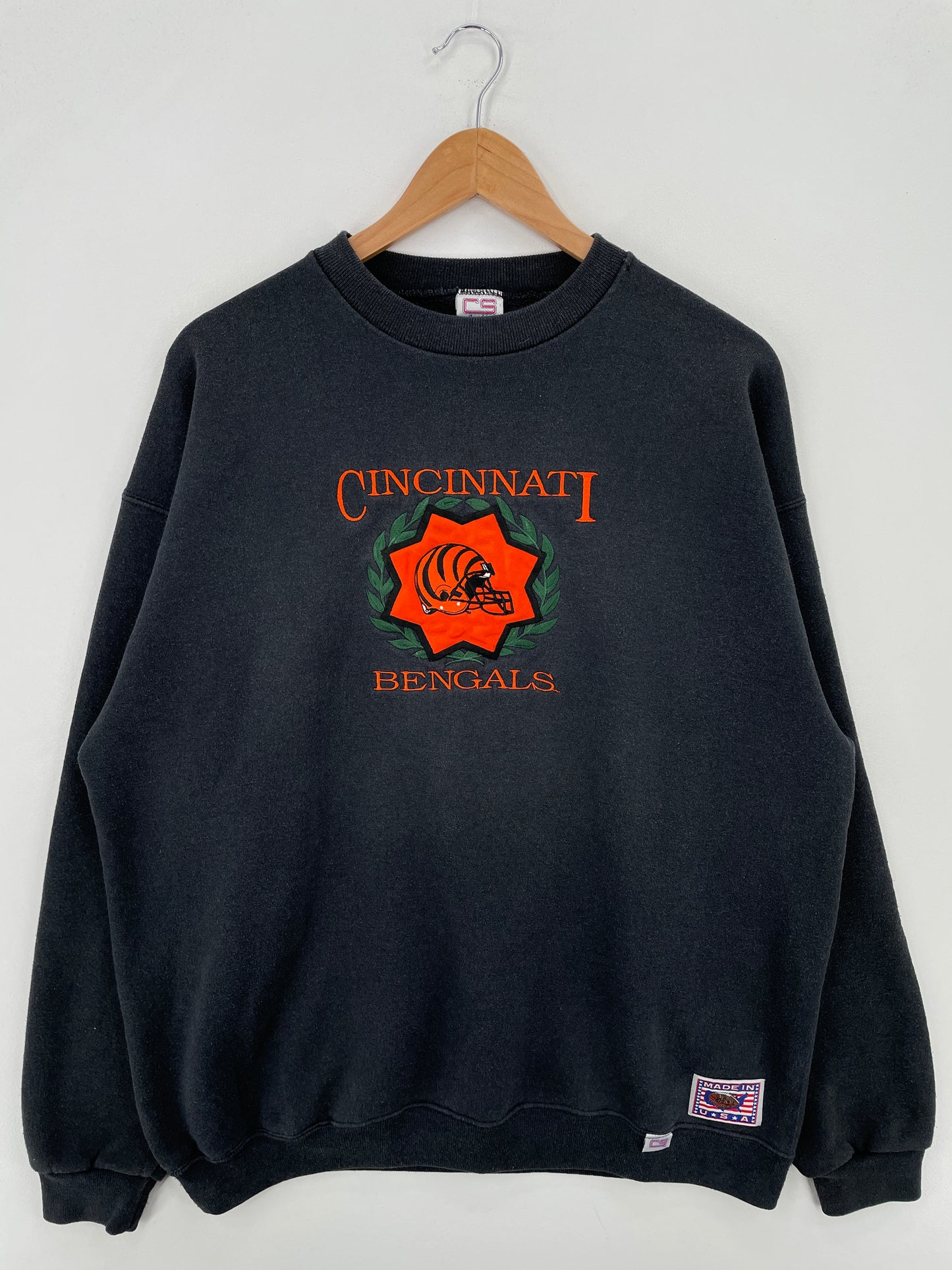 90s' CINCINNATI BENGALS Made in USA Size XL Vintage NFL Sweat-Shirt / A7729