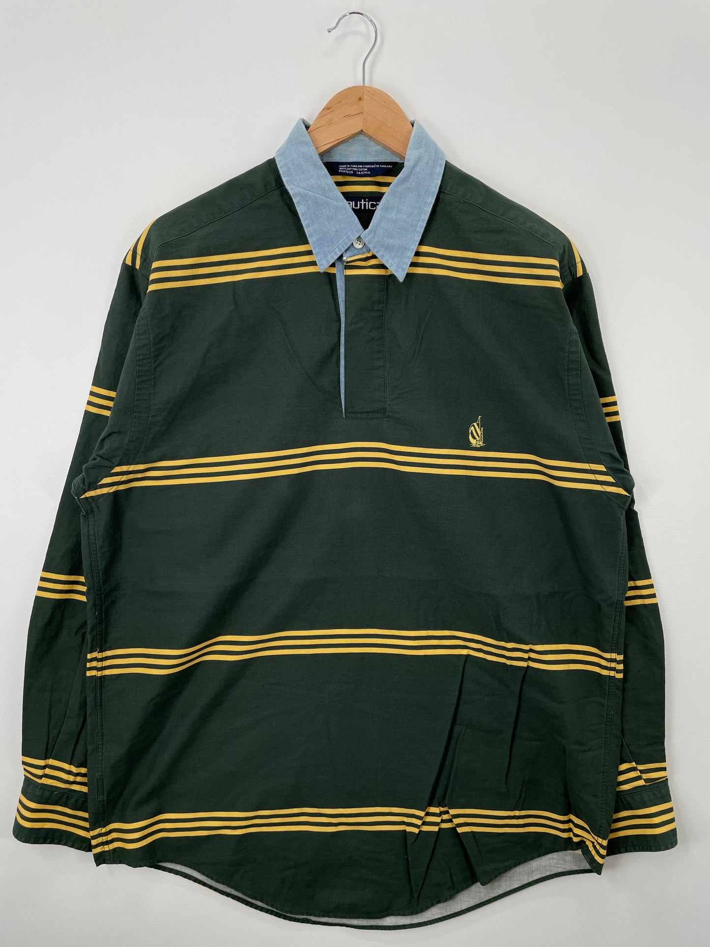 90’s NAUTICA Size M Rugby Shirt / E1488B