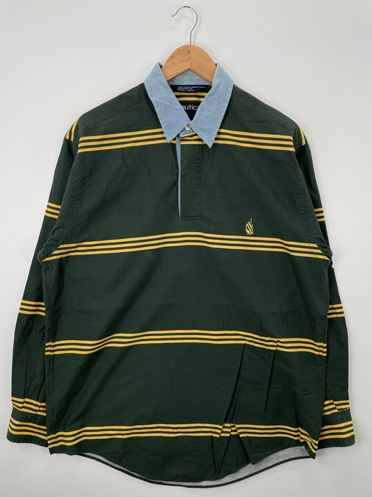 90’s NAUTICA Size M Rugby Shirt / E1488B