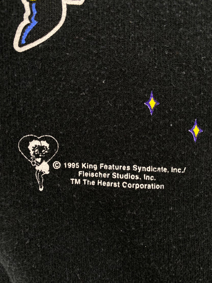1995 BETTY BOOP HALLOWEEN (No tag) Approx. Size L Vintage Sweat-shirt / A8750