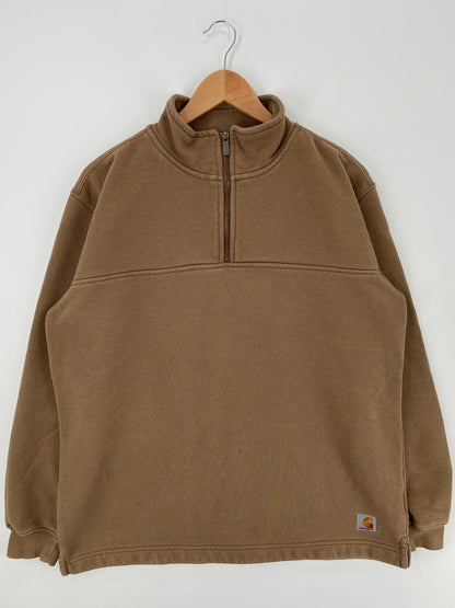 Vintage CARHARTT Size M Half-Zip Sweat-shirts / A948