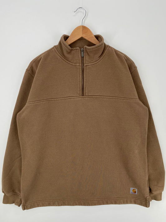 Vintage CARHARTT Size M Half-Zip Sweat-shirts / A948