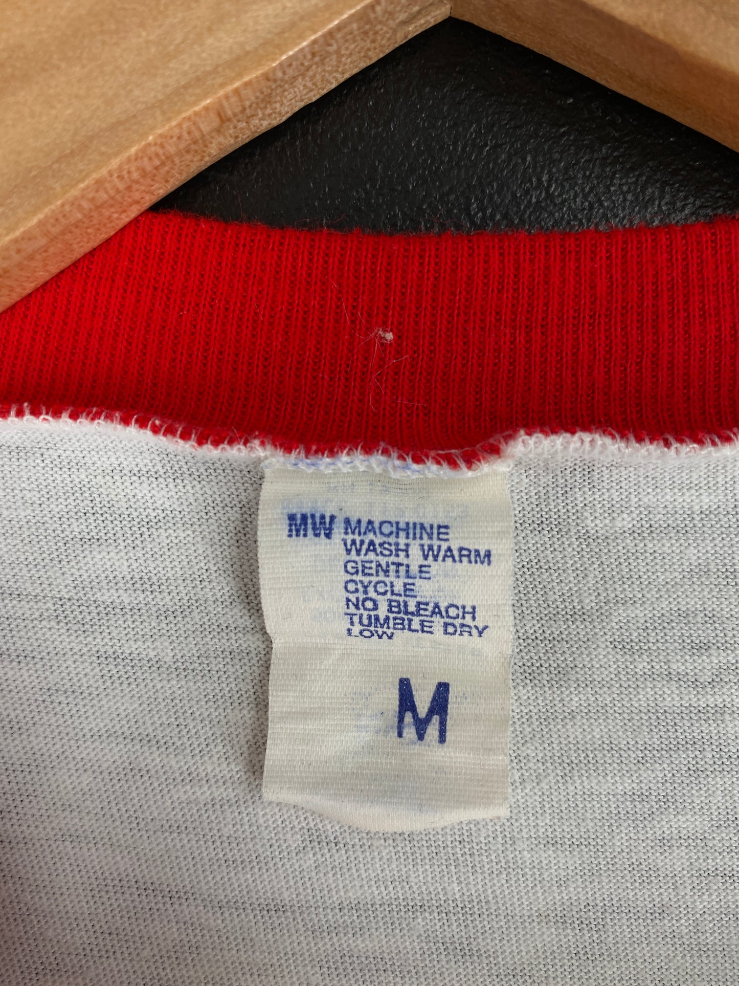 80’s DISNEY MICKEY MINNIE Made in USA Size M Vintage 3/4 Sleeve T-Shirts / A5759