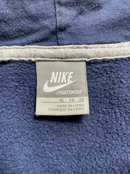 00’ NIKE Size XL Vintage Hoodie Zip-up Sweat-shirt / K8582