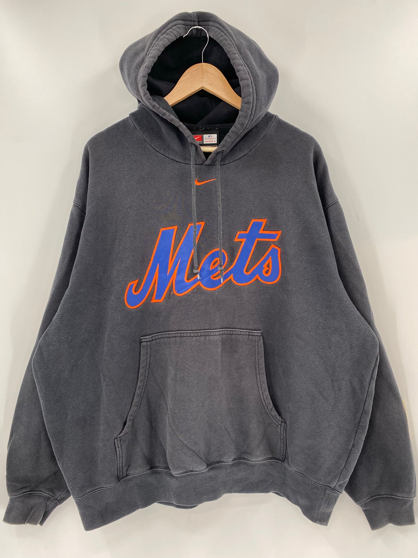 00' NIKE METS Size XL Vintage MLB Hoodie Sweat-shirt / K6387