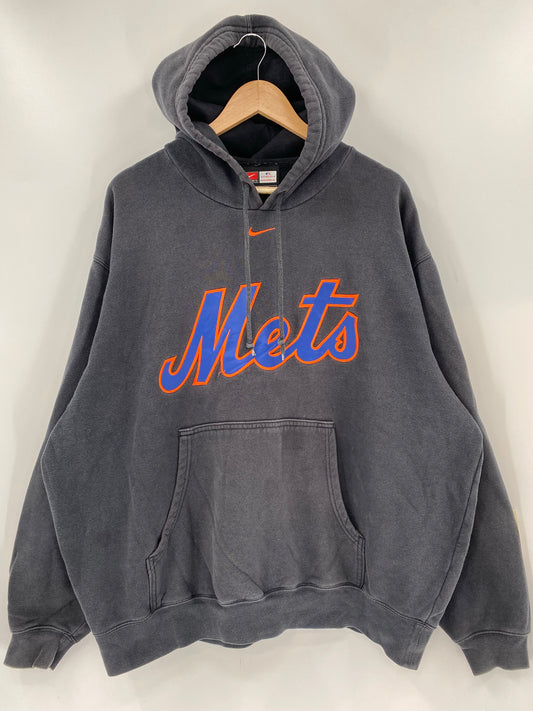 00' NIKE METS Size XL Vintage MLB Hoodie Sweat-shirt / K6387