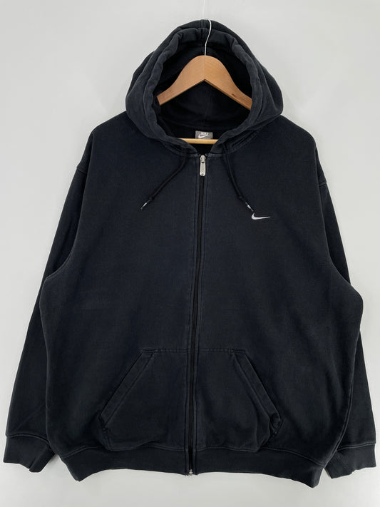 00' NIKE MINI SWOOSH Size XXL Vintage Hoodie Zip-up Sweat-shirt / E3563S