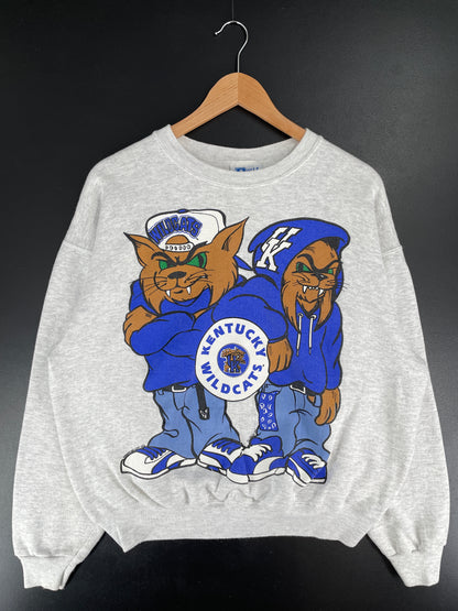 90's KENTUCKY WILDCATS Made in USA Size Approx.L Vintage College Sweat Shirt / E6763S