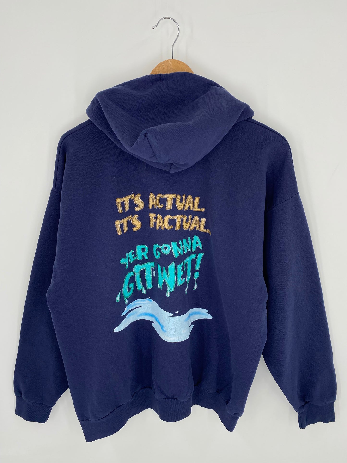 00' DISNEY Splash Mountain M Size L Vintage Hoodie Sweat-shirt / K8532