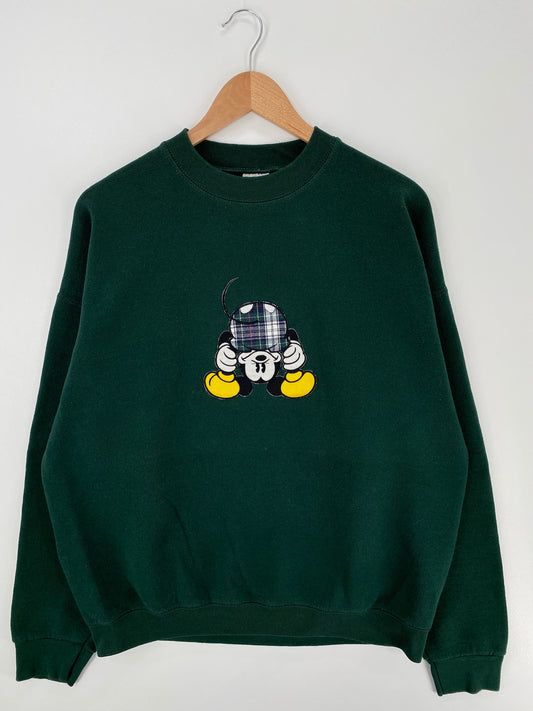90’s DISNEY MICKEY Made in USA Size XL Vintage Sweat shirt / A817