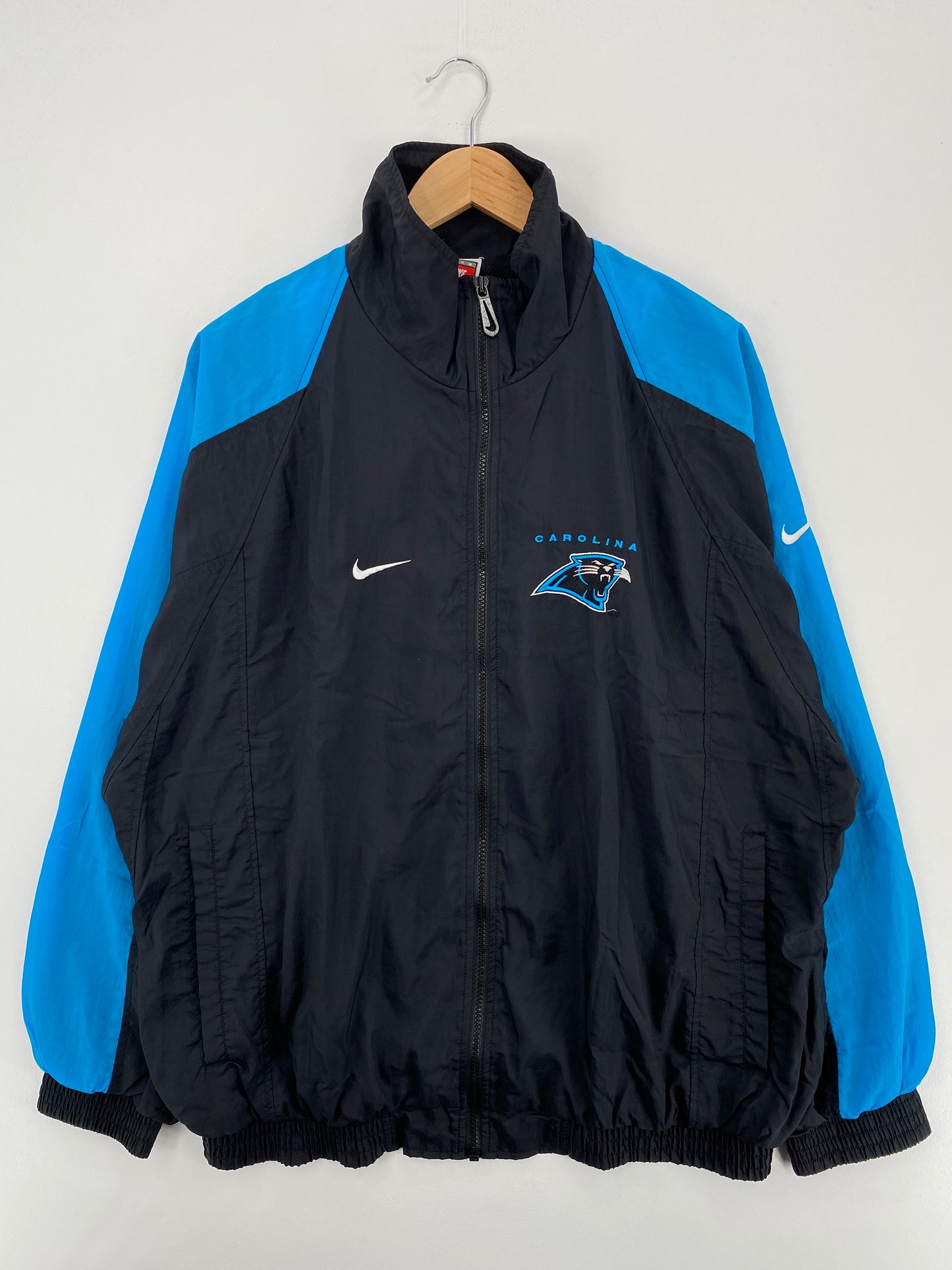 90’s NIKE NORTH CAROLINA PANTHERS Size L NFL Nylon Jacket / A4587