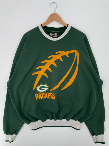 90's GREEN BAY PACKERS Made in USA Size XXL Vintage NFL Sweat-Shirt / A9370