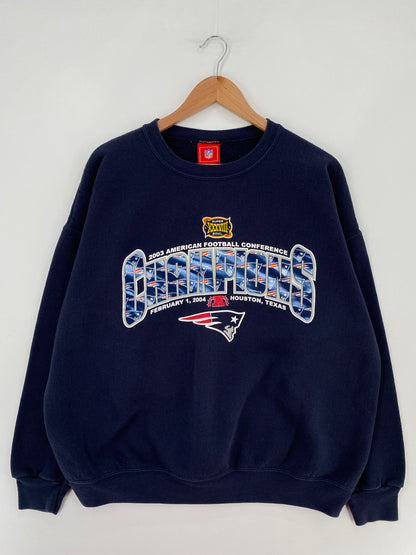 Vintage NEW ENGLAND PATRIOTS Size XL Vintage NFL Sweat-Shirt / E3922S