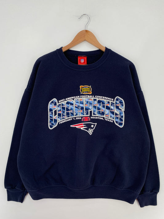 Vintage NEW ENGLAND PATRIOTS Size XL Vintage NFL Sweat-Shirt / E3922S