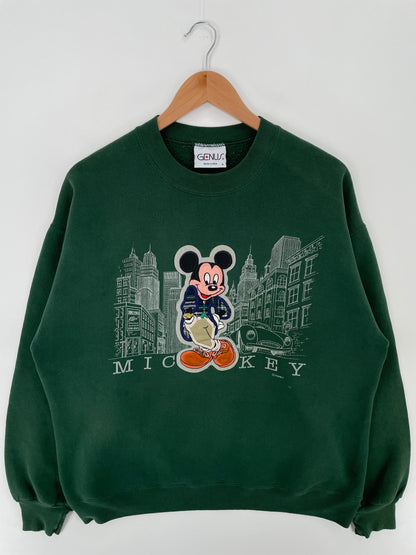 90's DISNEY MICKEY Made in USA Size L Vintage Sweat-shirt / A3653