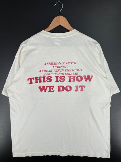 90's FREAK-NIC Made in USA Size XL Vintage T-Shirt / A3803