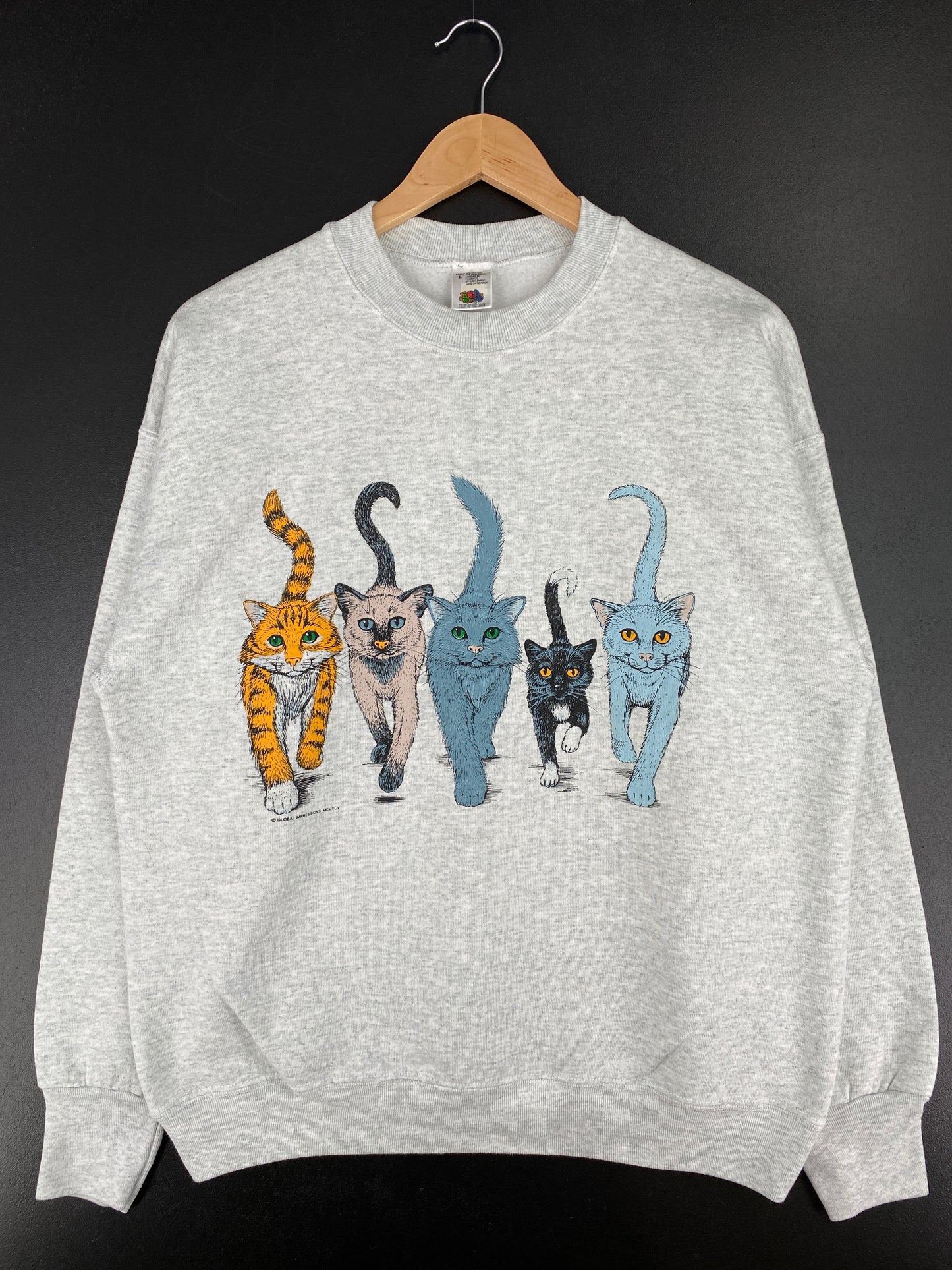 90's CATS Size L Vintage Sweat-shirt / A4370