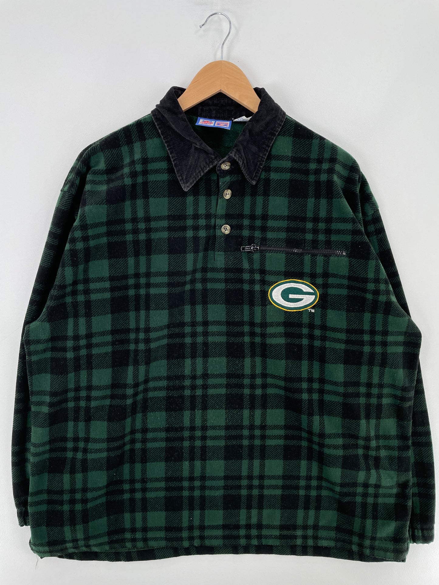 Vintage GREEN BAY PACKERS Size L Vintage NFL Fleece / E3016S