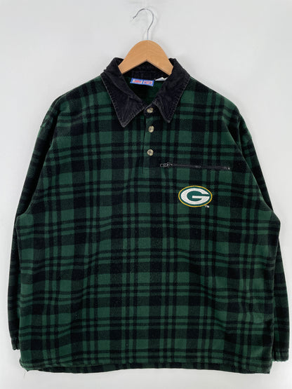 Vintage GREEN BAY PACKERS Size L Vintage NFL Fleece / E3016S