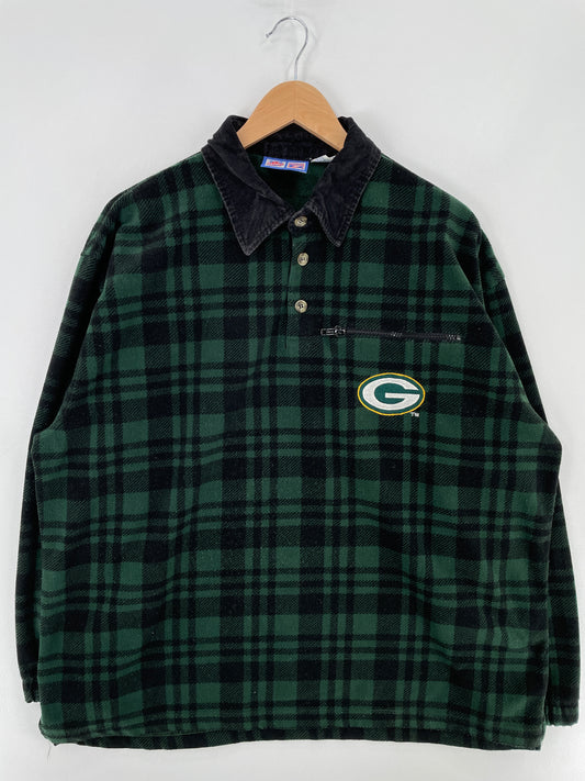 Vintage GREEN BAY PACKERS Size L Vintage NFL Fleece / E3016S