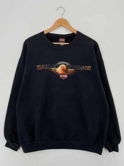 2001 HARLEY DAVIDSON Size L Vintage Sweat-Shirt / A7846