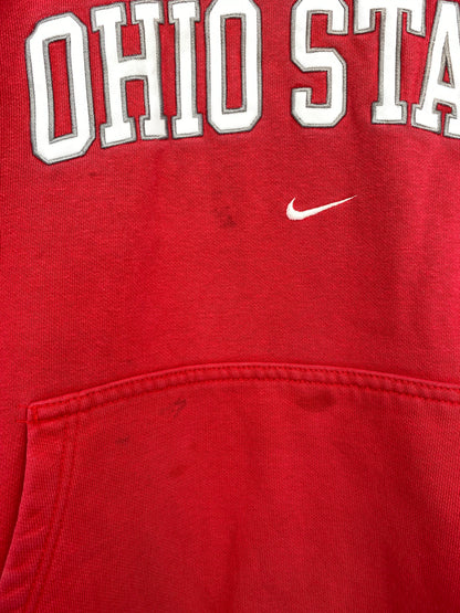 00' NIKE OHIO STATE Size XL Vintage College Hoodie Sweat-shirt / K8683