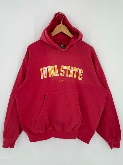 00' NIKE IOWA STATE Size M Vintage Hoodie Sweat shirt / K5212
