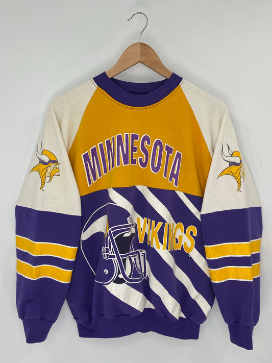 90's MINNESOTA VIKINGS Made in USA Size XL Vintage NFL Sweat-Shirts / K8387