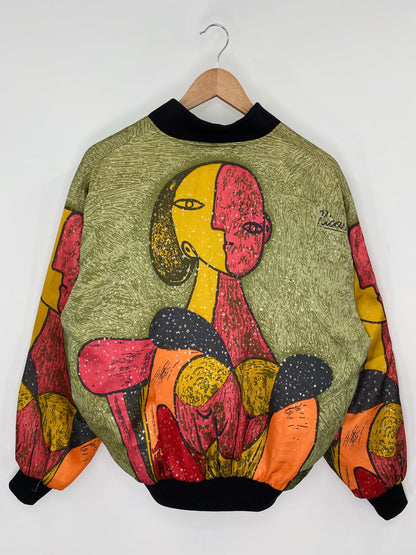 90's PICASSO Size No tag (Approx. L)  Vintage Padded Jacket / E162