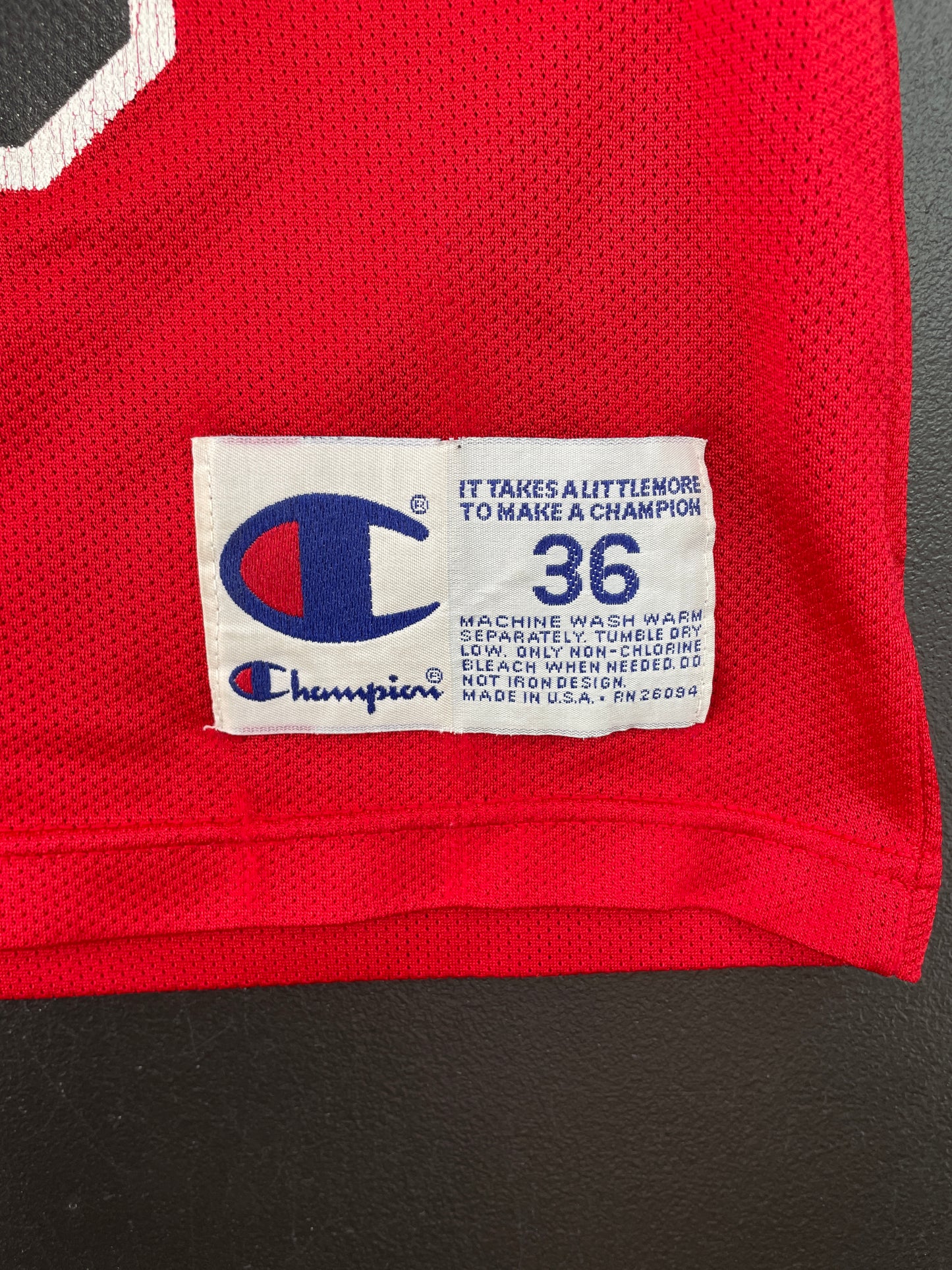 90's Champion x CHICAGO BULLS 23 JORDAN Made in USA Size 36(S) Vintage NBA Jersey / A7131