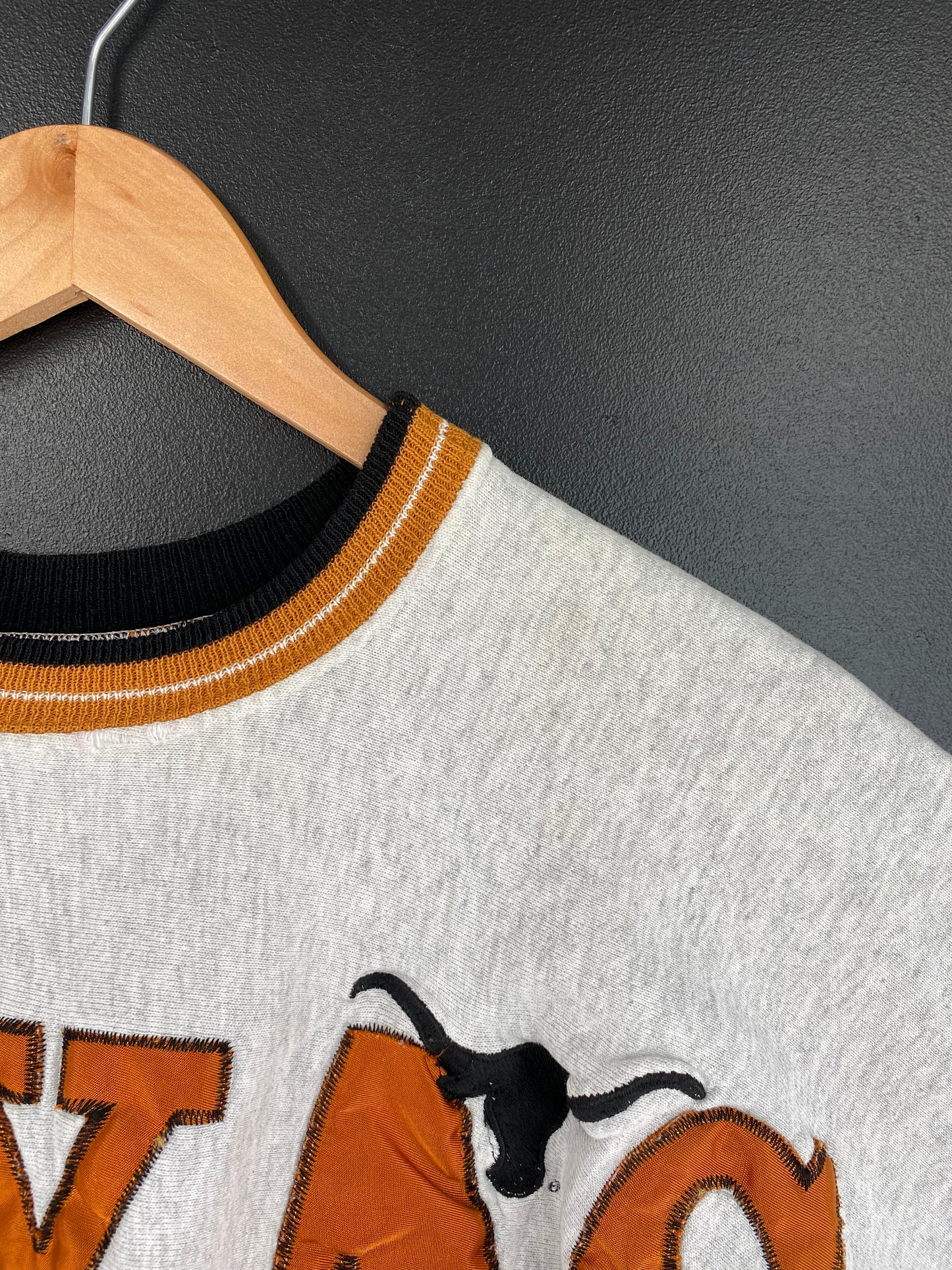 90’s TEXAS LONGHORNS Made in USA Size L Vintage College Sweat-Shirt / A1820