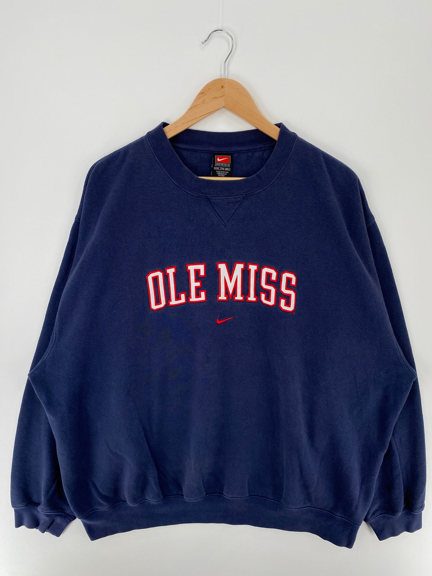 00' NIKE OLE MISS Size XXL Vintage College Sweat-Shirts/ A271
