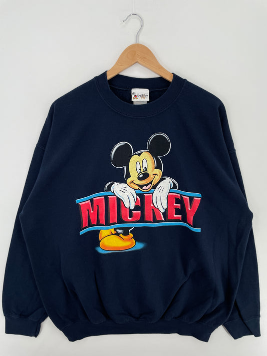 00' DISNEY MICKEY Size XL Vintage Sweat-shirt / A4501
