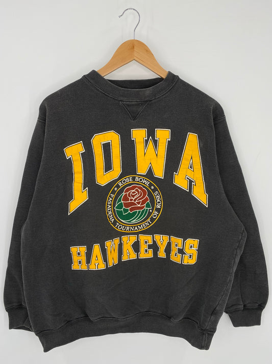 90’s IOWA HAWKEYES Size L Vintage Sweat-Shirts/ K7103