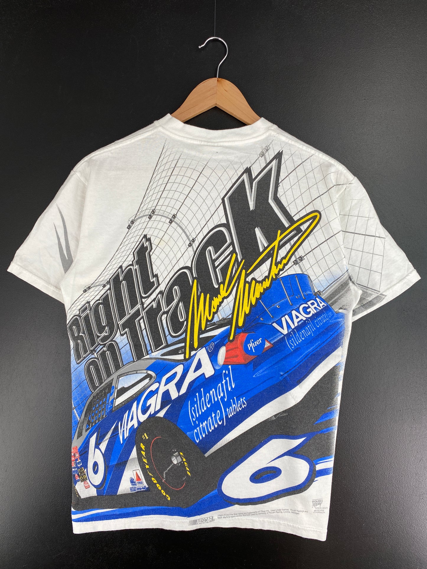 00' MARK MARTIN Size M Racing T-Shirt / A3760