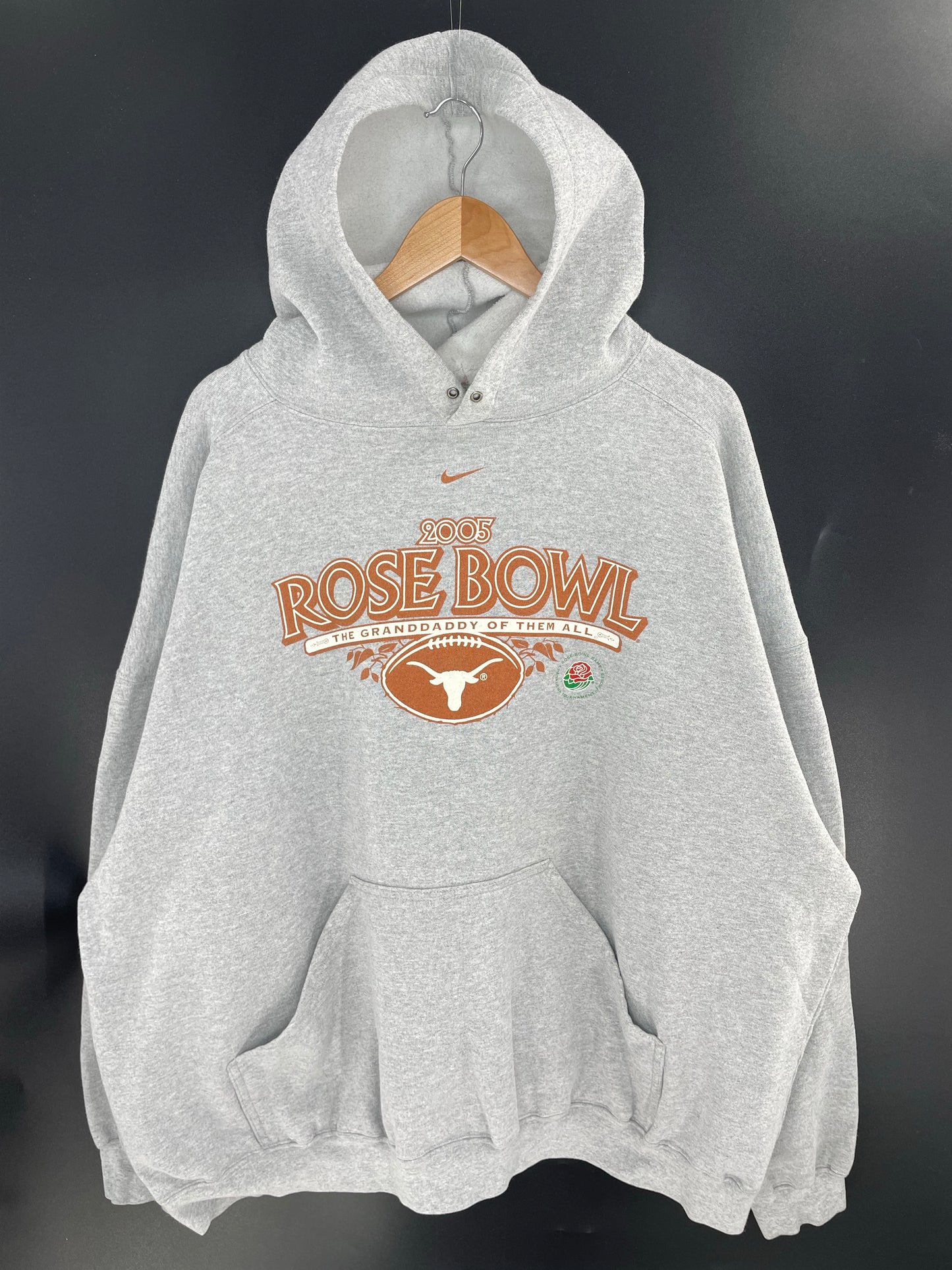 2005 NIKE TEXAS LONGHORNS Size XXXXL Vintage College Hoodie Sweat shirt / K7969
