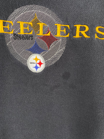 90's PITTSBURGH STEELERS Made in USA Size L Vintage NFL Sweat-Shirts / A3774