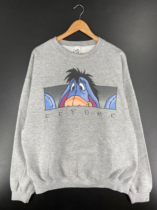 00' DISNEY EEYORE Made in USA Size XXL Vintage Sweat-Shirt / A5721