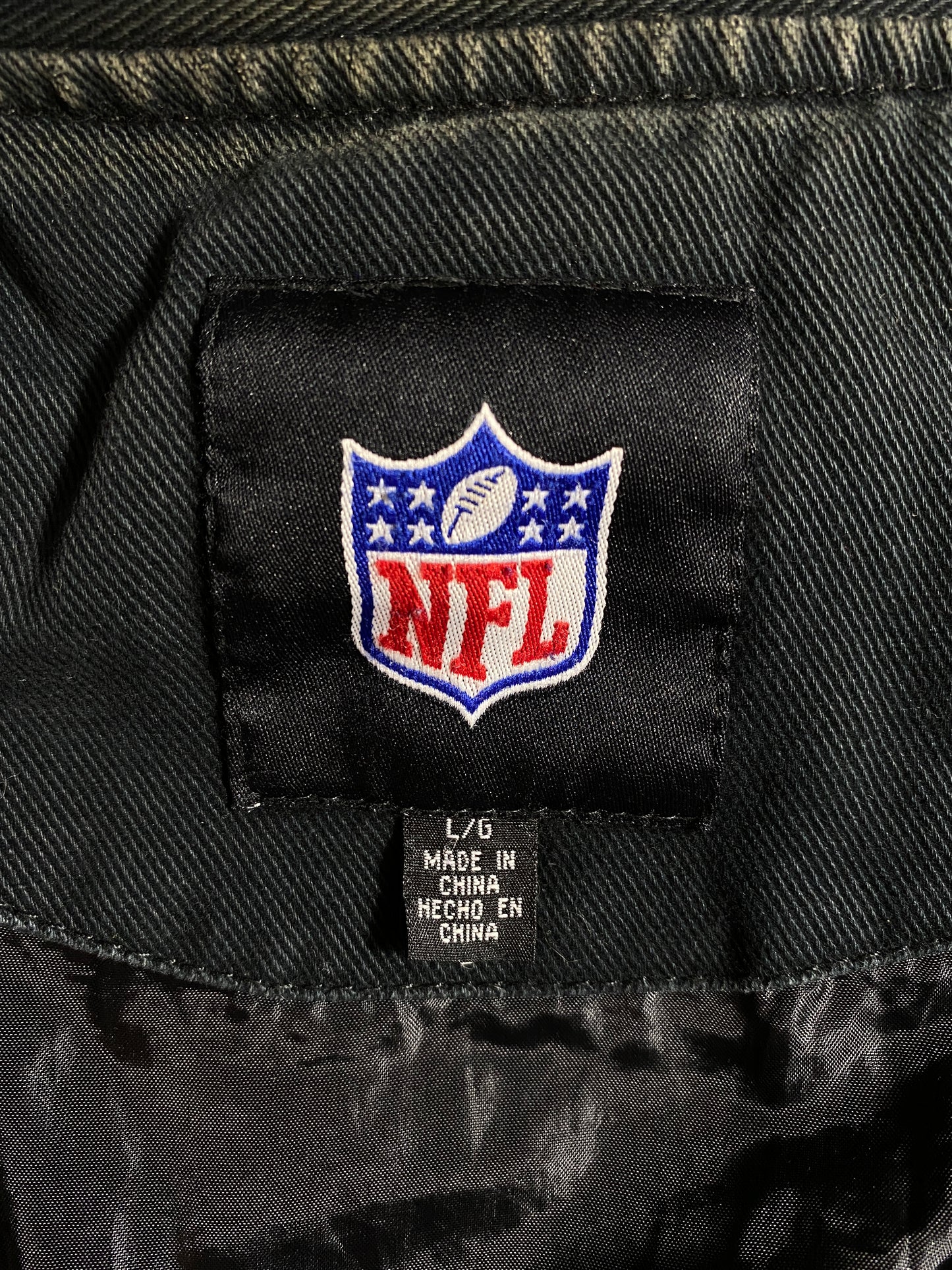 .Vintage PITTSBURGH STEELERS Size L NFL Racing Jacket / A6402