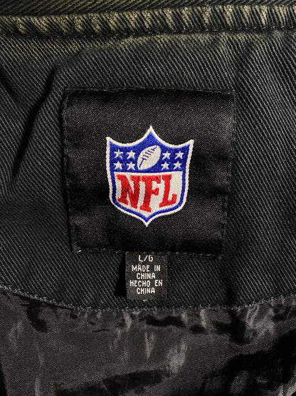 .Vintage PITTSBURGH STEELERS Size L NFL Racing Jacket / A6402