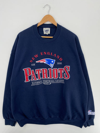 1998 NEW ENGLAND PATRIOTS Size XXL Vintage NFL Sweat-Shirt / A4736