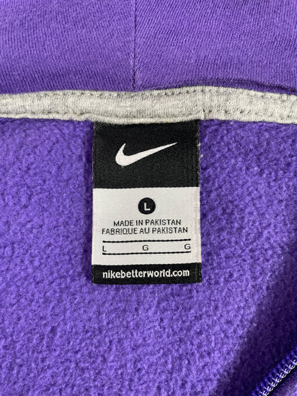 Vintage NIKE MINI SWOOSH Size L Vintage Hoodie Zip-up Sweat-shirt / A4259